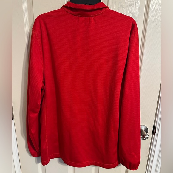 Athletic Works Dri Works Full Zip Performance Jacket, Brilliant Red, Sz L - Picture 7 of 7